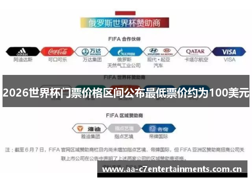 2026世界杯门票价格区间公布最低票价约为100美元